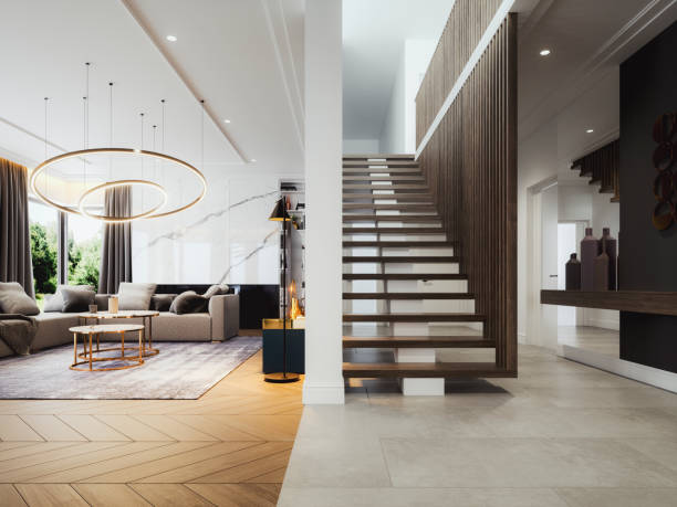modern luxury home interior - home decoration stock pictures, royalty-free photos & images