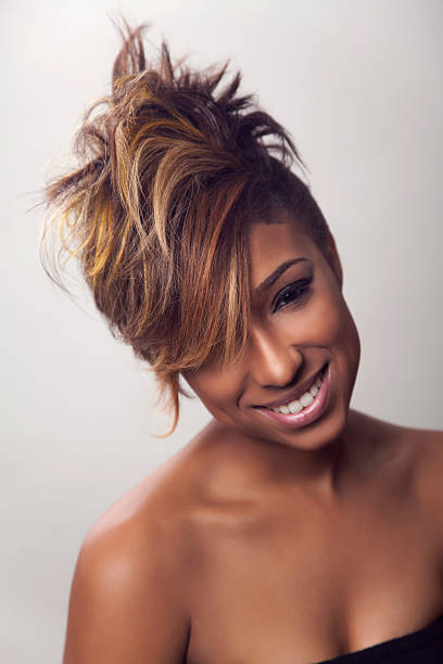 mohawk hairstyle - hairstyle stock pictures, royalty-free photos & images