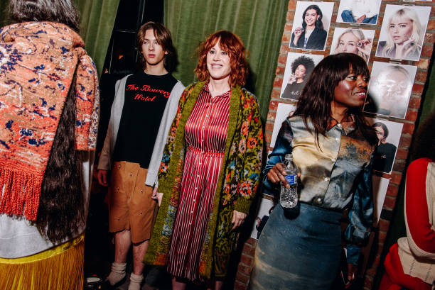 Molly Ringwald at the Lingua Franca Fall RTW 2025 fashion show as part of New York Fashion Week held at The Bowery Hotel on February 04, 2025 in New...