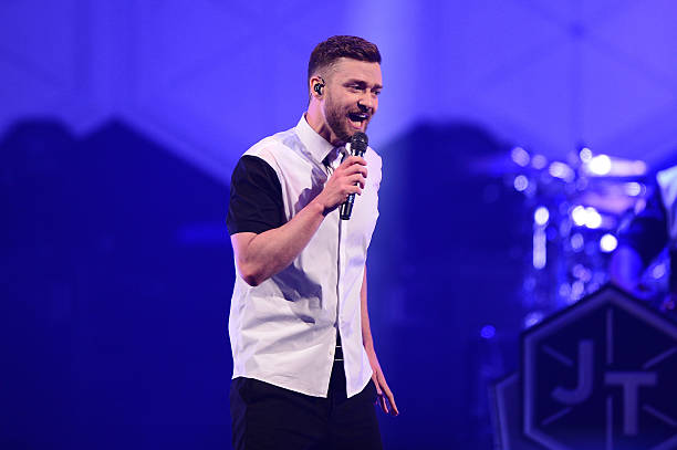 Musician Justin Timberlake performs on stage at Barclays Center on December 14, 2014 in the Brooklyn borough of New York City.