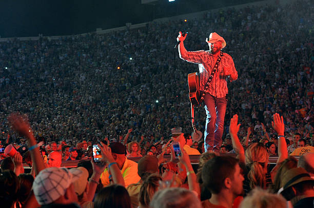 Musician Toby Keith performs during the Oklahoma Twister Relief Concert to benefit United Way of Central Oklahoma May Tornadoes Relief Fund at...