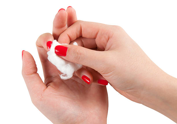nail paint removing - nails art stock pictures, royalty-free photos & images