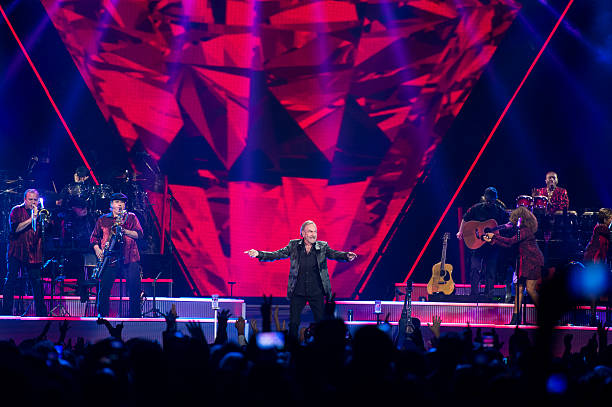 Neil Diamond performs during his North American Tour at the Pepsi Center May 31 in Denver, Colorado.
