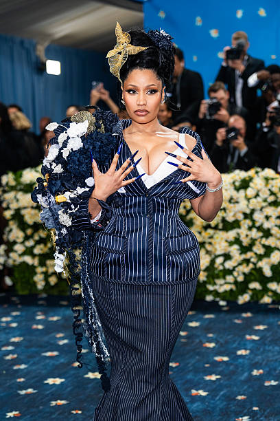 Nicki Minaj attends the 2025 Met Gala Celebrating "Superfine: Tailoring Black Style" at Metropolitan Museum of Art on May 05, 2025 in New York City.