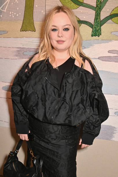 Nicola Coughlan attends the Christian Dior show during Paris Fashion Week Haute Couture Spring-Summer 2025 on January 27, 2025 in Paris, France.