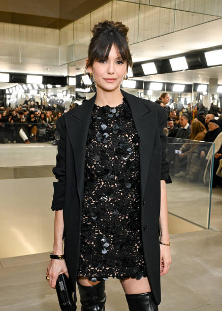 Nina Dobrev at Michael Kors RTW Fall 2024 as part of New York Ready to Wear Fashion Week held on February 13, 2024 in New York, New York.
