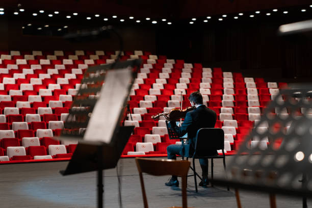 no people in the theater - concert stock pictures, royalty-free photos & images