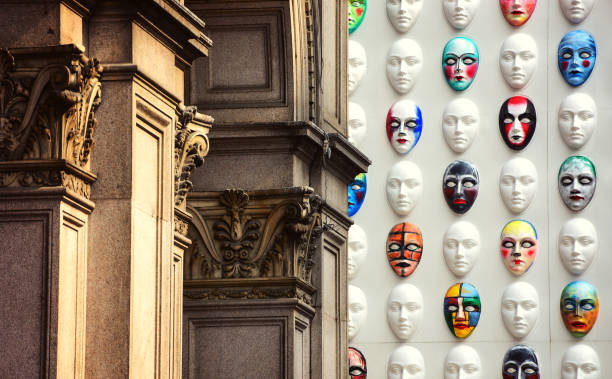old meets new art in milano, italy - fashion stock pictures, royalty-free photos & images