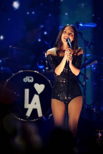Olivia Rodrigo performs onstage during the FIREAID Benefit Concert for California Fire Relief at Intuit Dome on January 30, 2025 in Inglewood,...