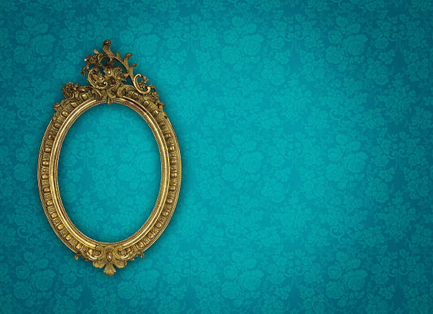 ornate picture frame - home decoration stock pictures, royalty-free photos & images