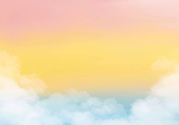 painted sky background - garden decoration stock pictures, royalty-free photos & images