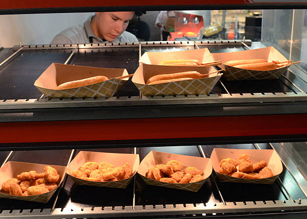 Paper containers such as these holding fast food items are typical of the type of things that students are encouraged to recycle, October 19, 2010....