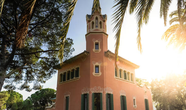 park guell - garden decoration stock pictures, royalty-free photos & images