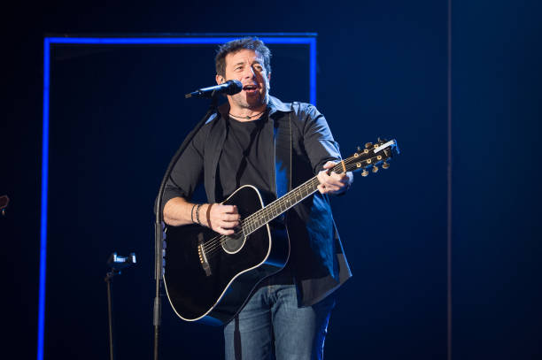 Patrick Bruel performs at Casino de Paris on December 20, 2021 in Paris, France.