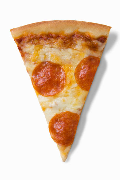 pepperoni pizza slice - junk food stock pictures, royalty-free photos & images