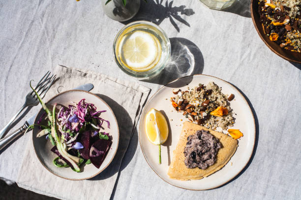 picnic in ericeira, serving for one - food stock pictures, royalty-free photos & images