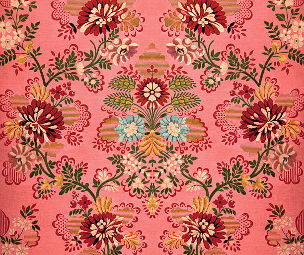 pink baroque decoration - home decoration stock illustrations