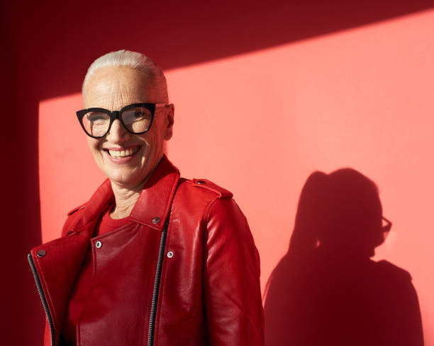 portrait of confident mature woman - fashion stock pictures, royalty-free photos & images