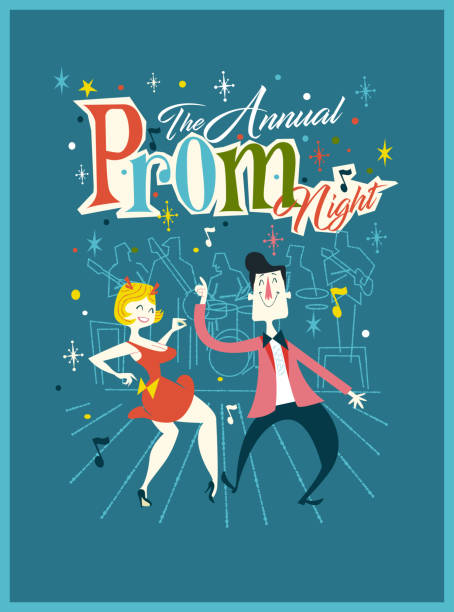 prom eve - concert stock illustrations