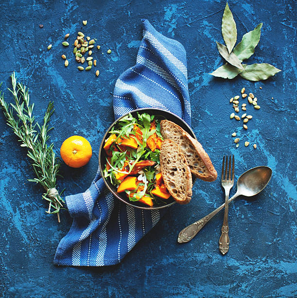 pumpkin salad - food stock pictures, royalty-free photos & images
