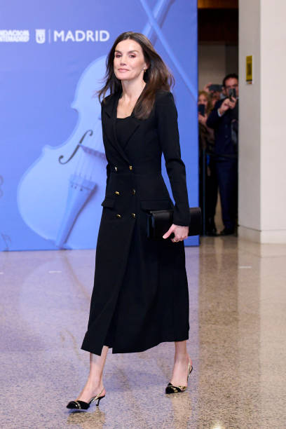Queen Letizia of Spain attends the "In Memoriam" Concert 2025 to tribute the victims of terrorism at the Auditorio Nacional de Música on March 06,...