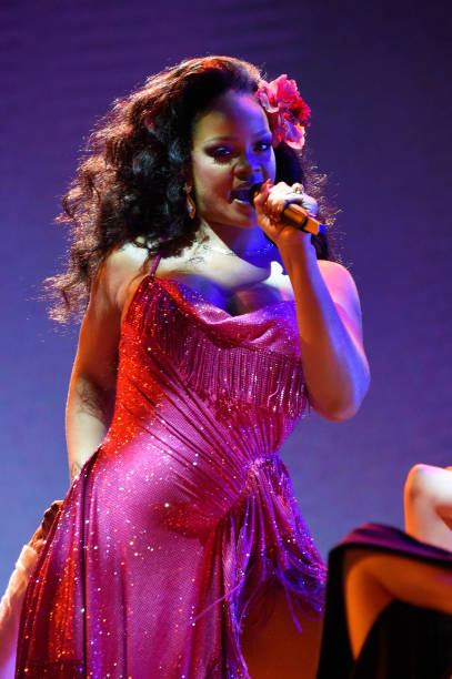 Recording artist Rihanna performs onstage during the 60th Annual GRAMMY Awards at Madison Square Garden on January 28, 2018 in New York City.