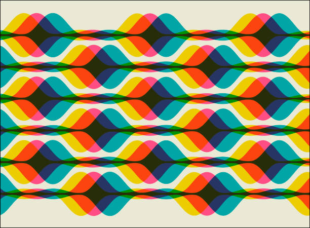 retro styled patterns - fashion stock illustrations