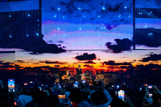 Rich Robinson and Chris Robinson of The Black Crowes and Slash perform onstage during the FIREAID Benefit Concert for California Fire Relief at The...