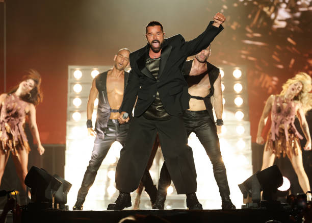 Ricky Martin performs onstage at LA Pride in the Park concert held at Los Angeles State Historic Park on June 8, 2024 in Los Angeles, California.