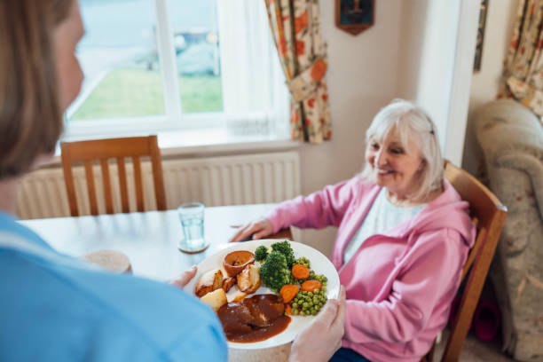 roast dinner for her patient - food stock pictures, royalty-free photos & images
