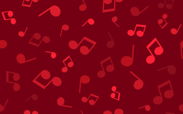seamless repeating tileable music notes performance background - concert stock illustrations