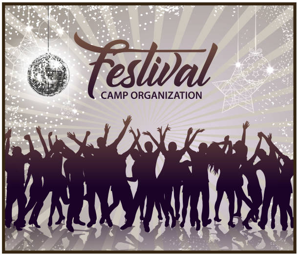 season party - concert stock illustrations