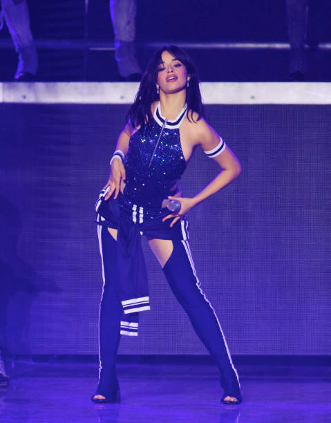 Singer Camila Cabello performs onstage during Night 2 of 2025 AT&T Playoff Playlist Live! at State Farm Arena on January 19, 2025 in Atlanta, Georgia.