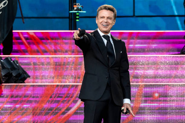 Singer Luis Miguel performs on stage at Coruna Sounds on July 21, 2024 in A Coruna, Spain.