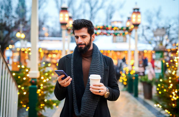 social media is full of christmas wishes - junk food stock pictures, royalty-free photos & images