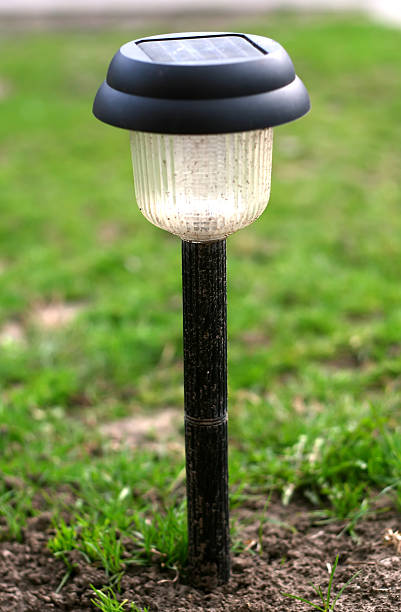 solar lamp - garden decoration stock pictures, royalty-free photos & images