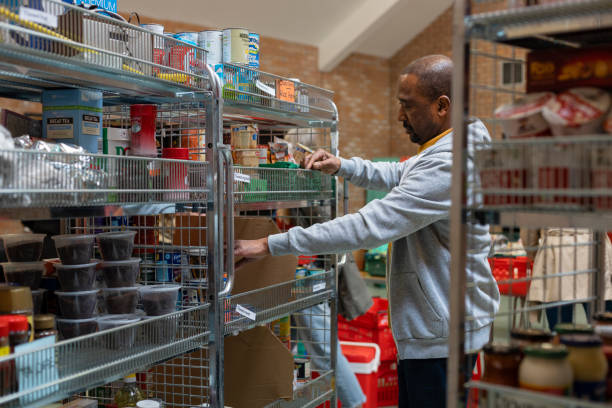 sorting through the food storage - food stock pictures, royalty-free photos & images
