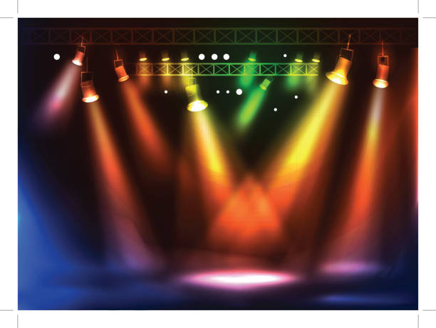 stage light - concert stock illustrations