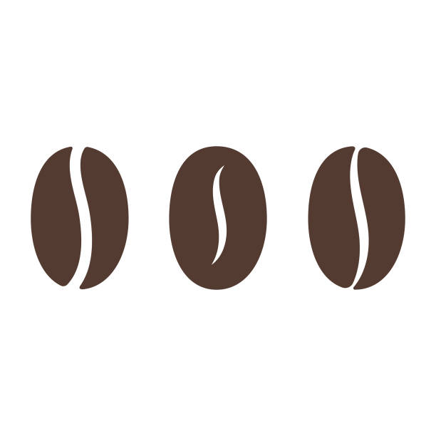 stockillustraties, clipart, cartoons en iconen met coffee bean icoon. - coffee