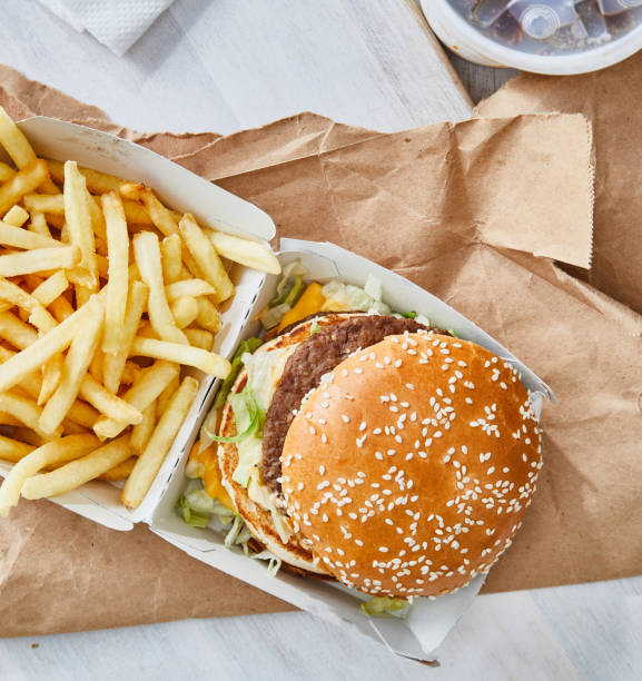 street food burger gourmet - junk food stock pictures, royalty-free photos & images