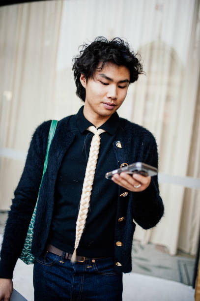 Streetstyle during Paris Couture Fashion Week on January 27, 2025 in Paris, France.