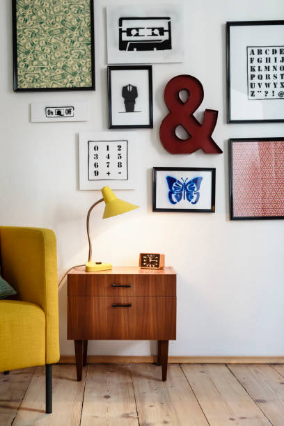 stylish house interior - home decoration stock pictures, royalty-free photos & images