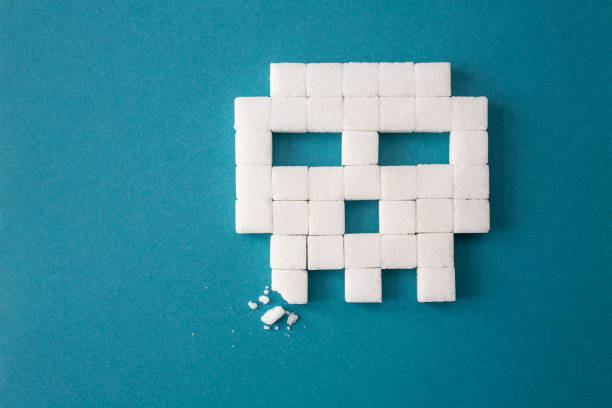 sugar cubes in the shape of skull - junk food stock pictures, royalty-free photos & images