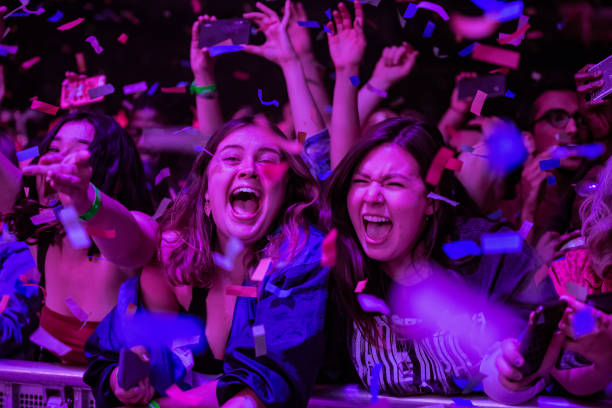 Tame Impala fans enjoying the show at The O2 Arena on June 8, 2019 in London, England.