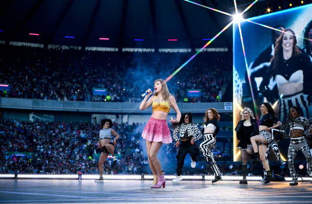 Taylor Swift performs at Scottish Gas Murrayfield Stadium on June 07, 2024 in Edinburgh, Scotland.