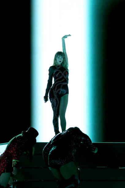 Taylor Swift performs onstage during night one of Taylor Swift | The Eras Tour at Nissan Stadium on May 05, 2023 in Nashville, Tennessee.