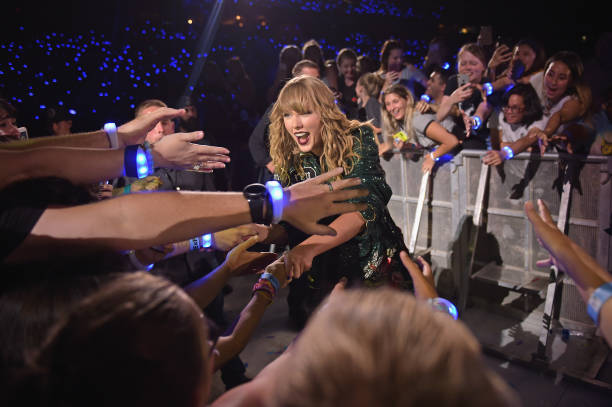 Taylor Swift, Swift performs during the Taylor Swift reputation Stadium Tour at FedExField on July 11, 2018 in Landover, Maryland.