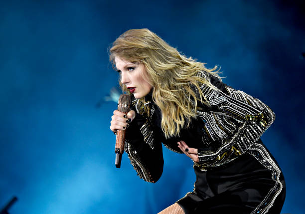 Taylor Swift, Swift performs onstage during Taylor Swift reputation Stadium Tour at Levi's Stadium on May 11, 2018 in Santa Clara, California.
