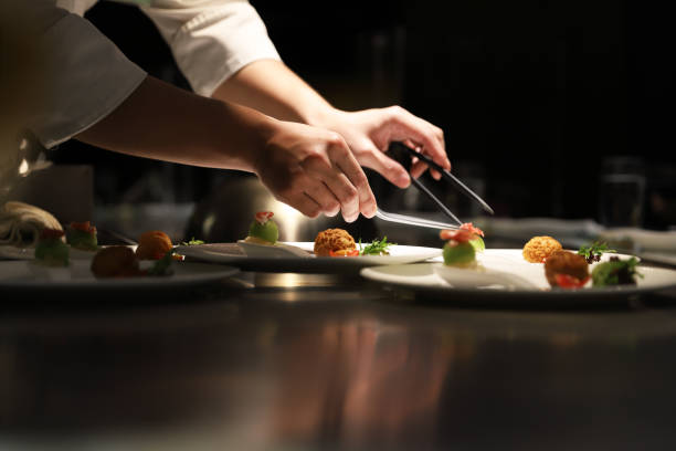 teppanyaki style. - food stock pictures, royalty-free photos & images