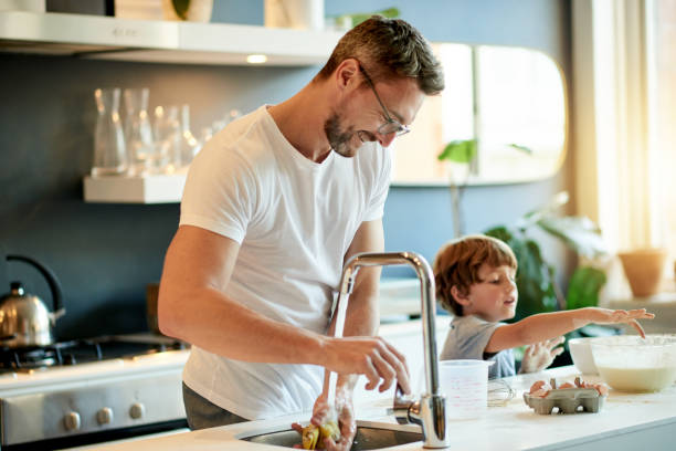 the boys are bonding - food stock pictures, royalty-free photos & images